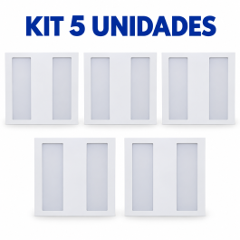 KIT 5 PAINEL LED EMBUTIR 62CM PHILIPS RC262 43W LUZ QUENTE