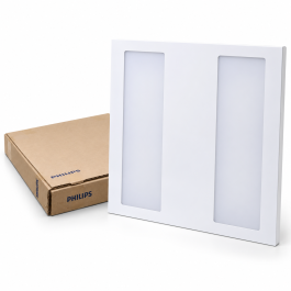 PAINEL LED EMBUTIR PHILIPS RC262 43W 3000K LUZ QUENTE 62X62CM