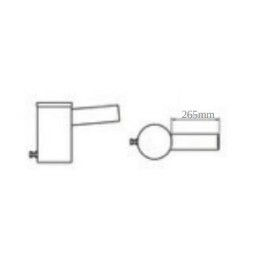 SUPORTE NÚCLEO GALVANIZADO PARA 1 LUMINÁRIA PÚBLICA 60,3MM