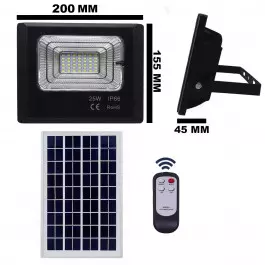 REFLETOR HOLOFOTE LED SOLAR SMD    25W 3000K(BRANCO QUENTE)C/ PLACA