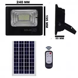 REFLETOR HOLOFOTE LED SOLAR SMD    50W 6500K(BRANCO FRIO)C/ PLACA