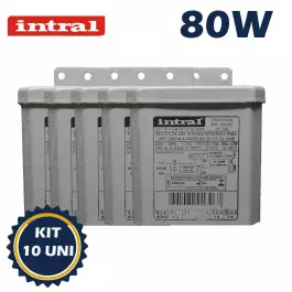 REATOR INTRAL PARA LÂMPADA VAPOR MERCÚRIO    80W 220V(USO INTERNO) 00175 KIT10
