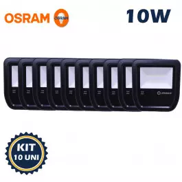 REFLETOR HOLOFOTE LED SMD LEDVANCE OSRAM      10W 5000K(BRANCO LUZ DO DIA)BIVOLT IP65 FLOODLIGHT KIT10