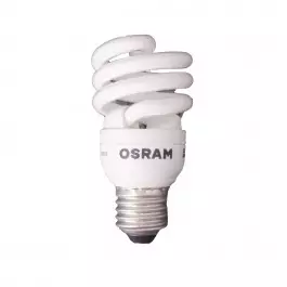 LÂMPADA COMPACTA ESPIRAL MINI OSRAM 15W 127V 2700K(BRANCO QUENTE)E27 DULUXSTAR TWIST