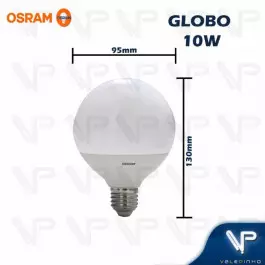 LÂMPADA LED GLOBO OSRAM 10W 3000K(BRANCO QUENTE)E27 BIVOLT 