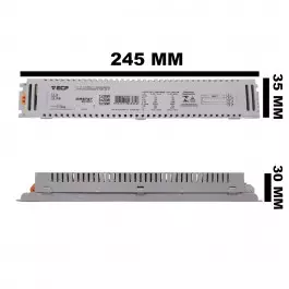 REATOR ELETRÔNICO P/LÂMPADA FLUORESCENTE 1X14W 25W 28W MULTIVOLT
