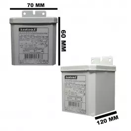 REATOR INTRAL PARA LÂMPADA VAPOR METÁLICO   100W 220V(USO INTERNO) 01633