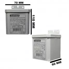 REATOR INTRAL PARA LÂMPADA VAPOR SÓDIO 100W 220V(USO INTERNO) 01701