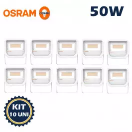 REFLETOR HOLOFOTE LED SMD LEDVANCE OSRAM          50W 5000K(BRANCO LUZ DO DIA)BIVOLT IP65 FLOODLIGHT KIT8