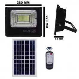 REFLETOR HOLOFOTE LED SOLAR SMD    70W 3000K(BRANCO QUENTE)C/ PLACA