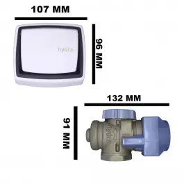 VÁLVULA DE DESCARGA DECA HYDRA MAX BRANCA 1.1/2" (50mm) 2550E112