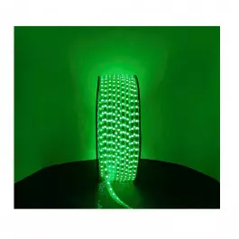 MANGUEIRA LED CHATA 2 FIOS VERDE 220V 100 METROS