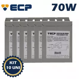 REATOR PARA LÂMPADA VAPOR METÁLICO   70W 220V(USO INTERNO) KIT10