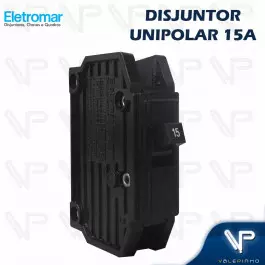 DISJUNTOR TERMOMAGNETICO NEMA 1 POLO UNIPOLAR 15A 127/220V