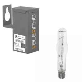 KIT LÂMPADA METÁLICA TUBULAR 400W 4200K(BRANCO NEUTRO)COM REATOR EXTERNO E BOCAL E40