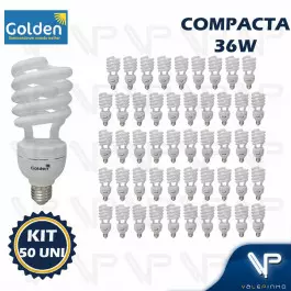 LÂMPADA COMPACTA ESPIRAL 36W 127V 6500K(BRANCO FRIO)E27 TWISTER KIT50