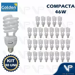 LÂMPADA COMPACTA ESPIRAL 46W 127V 2700K(BRANCO QUENTE)E27 TWISTER KIT30
