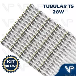 LÂMPADA FLUORESCENTE TUBULAR T5 28W 5000K(BRANCO LUZ DO DIA)G5 KIT80