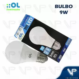 LÂMPADA LED BULBO OL   9W 6500K(BRANCO FRIO)E27 BIVOLT A60