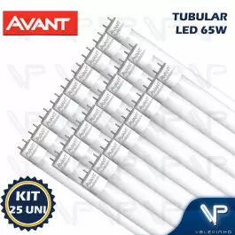 LÂMPADA LED TUBULAR HO T8 240CM 65W 4000K(BRANCO NEUTRO)G13 BIVOLT LEITOSA KIT25