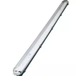 LUMINÁRIA HERMÉTICA BLINDADA TETO PARA 2 LÂMPADAS LED TUBULAR T5 E T8
