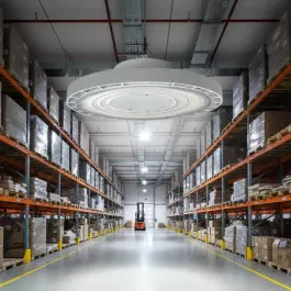 LUMINÁRIA LED SMD UFO HIGH BAY GALPÃO INDUSTRIAL  83W BIVOLT 4000K(BRANCO NEUTRO)