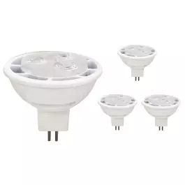 LÂMPADA LED MR16 5,5W 12V 36G 2700K(BRANCO QUENTE)GU5.3 KIT4
