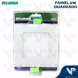 PAINEL PLAFON LED 6W EMBUTIR QUADRADO 6500K(BRANCO FRIO)BIVOLT