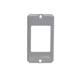PLACA DE ALUMINIO PARA CONDULET PARA 2 TOMADAS HORIZONTAL 1/2 3/4