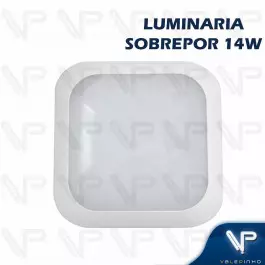 PLAFON ARANDELA HERMETICA LED SMD 14W SOBREPOR QUADRADO 4000K(BRANCO NEUTRO) BIVOLT IP66
