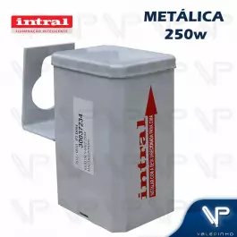 REATOR INTRAL PARA LÂMPADA VAPOR METÁLICO   250W 220V(USO EXTERNO) 01209