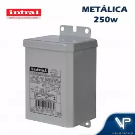 REATOR INTRAL PARA LÂMPADA VAPOR METÁLICO    250W 220V(USO INTERNO) 01206