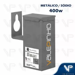 REATOR PARA LÂMPADA VAPOR SÓDIO/METÁLICO   400W 220V(USO EXTERNO)50HZ