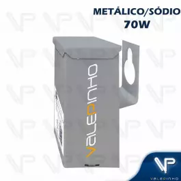 REATOR PARA LÂMPADA VAPOR SÓDIO/METÁLICO    70W 220V(USO EXTERNO) 
