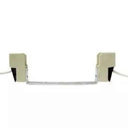 SOQUETE PARA LAMPADA METALICA DUPLO CONTATO 70W/150W RX7S COM SUPORTE