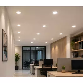 SPOT LED RECUADO DOWNLIGHT REDONDO 7W 4000K(BRANCO NEUTRO)BIVOLT