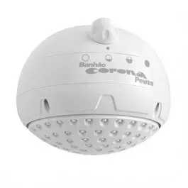 DUCHA MULTITEMPERATURA BANHÃO POWER 4T CORONA 127V 5500W BRANCO | VALEPINHO