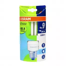 LÂMPADA COMPACTA 3U OSRAM 15W 127V 6500K(BRANCO FRIO)E27 DULUXSTAR