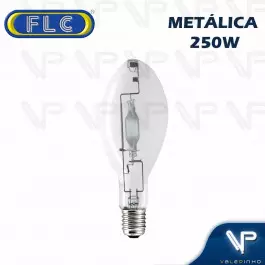 LÂMPADA VAPOR METÁLICO OVOIDE 250W 5200K(BRANCO LUZ DO DIA)E40 HQI-E