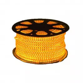 MANGUEIRA LED CHATA 2 FIOS AMARELA 127V 100 METROS 
