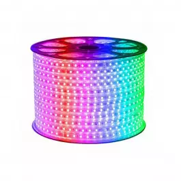 MANGUEIRA LED CHATA 2 FIOS COLORIDO 127V 100 METROS