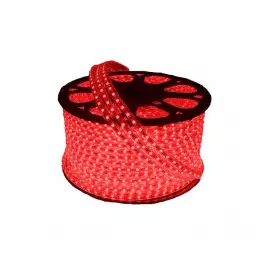 MANGUEIRA LED CHATA 2 FIOS VERMELHO 220V 100 METROS