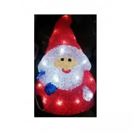PAPAI NOEL CABEÇUDO ACRÍLICO 127V 0,38m