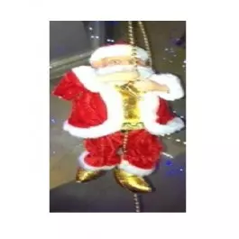 PAPAI NOEL RAPEL MUSICAL 25CM PILHA