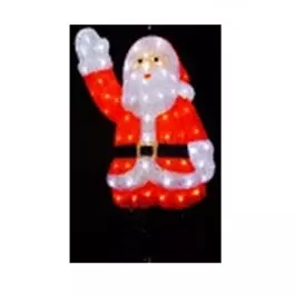 PAPAI NOEL GRANDE TCHAU 120 LEDS ACRÍLICO 220V 0,62m