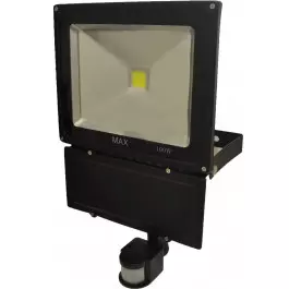REFLETOR HOLOFOTE LED COB 100W 3000K(BRANCO QUENTE)BIVOLT COM SENSOR