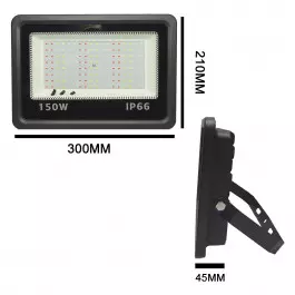 REFLETOR HOLOFOTE LED SMD   150W RGB IP66 COM CONTROLE 