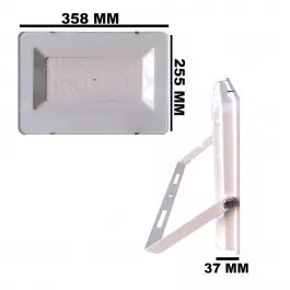REFLETOR HOLOFOTE LED SMD 150W 6500K(BRANCO FRIO)BIVOLT IP66 CARCAÇA BRANCA