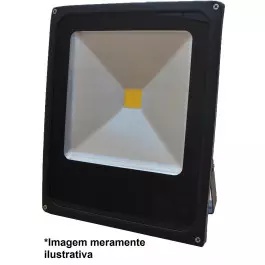 REFLETOR HOLOFOTE LED COB   30W 3000K(BRANCO QUENTE)BIVOLT G2 