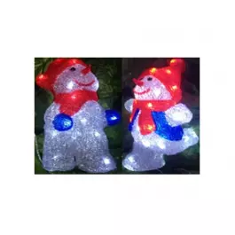 BONECO DE NEVE ACRÍLICO SORTIDO 220V 0,30m